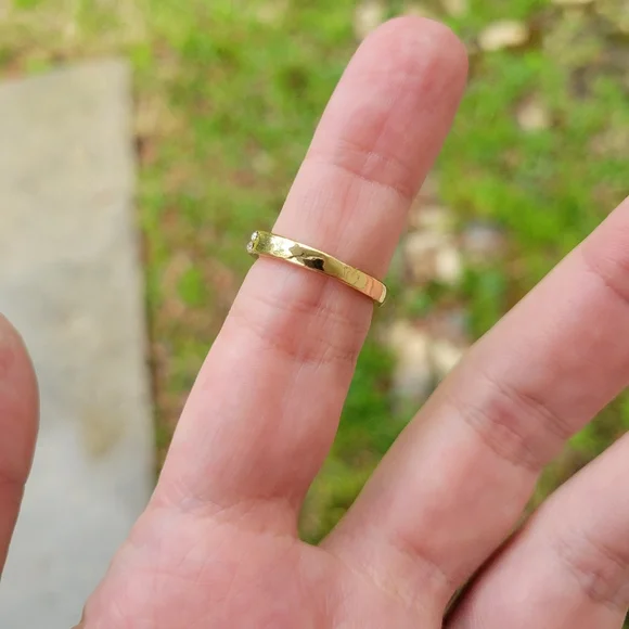 Gold Belt Knot Diamond Ring Size 6.5 - Picture 9 of 13